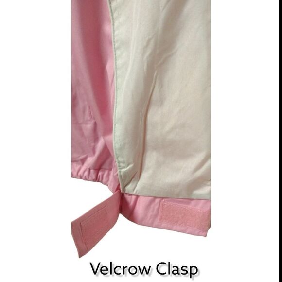 PRICE FIRM! Island Beach Women's Pink & Cream Colored Windbreaker Jacket SIZE L - Picture 7 of 16